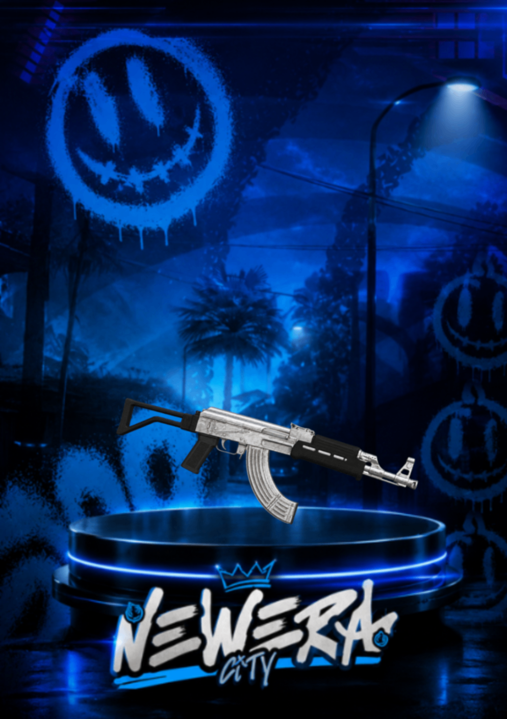 AK 47 PRATEADA